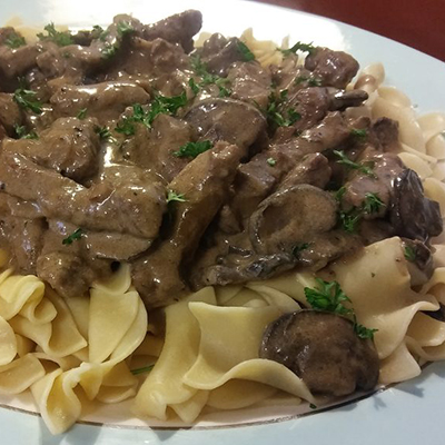 Beef Stroganoff